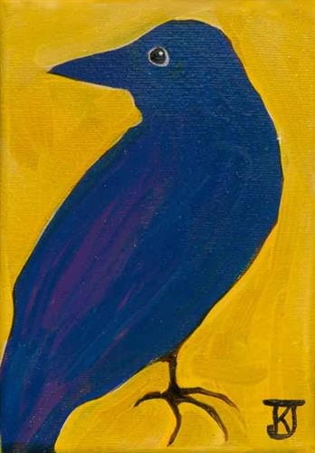 Blue Crow Silhouette