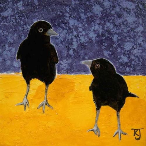 Crow Duo (Purple and Gold)