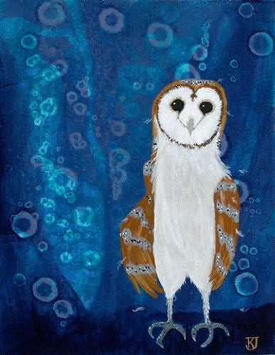 Baby Barn Owlet (Starry Night)