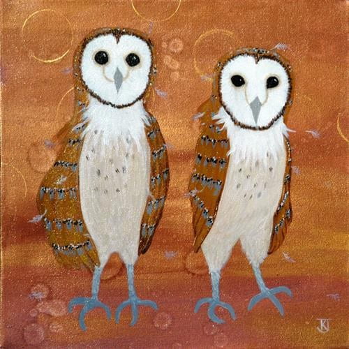 Barn Owlets in Copper