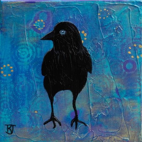 Black Crow with Gold Dust