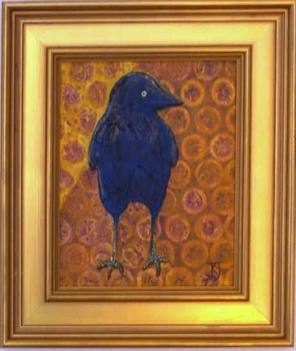 Blue Crow in Dots